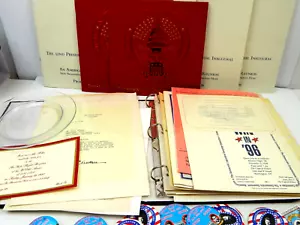 Collecion Clinton Gore 1992 1996 White House Volunteer Letters Inguauration Etc - Picture 1 of 18