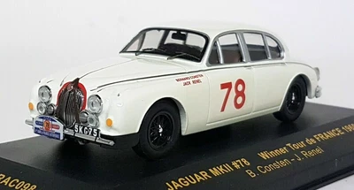 JAGUAR MKII #78 VINCITORE DEL TOUR DE FRANCE 1960 IXO MODELS CONSTEN 1/43 RAC098 - Immagine 1 di 4