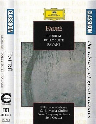 Fauré Requiem Dolly Suite Pavane CASSETTE ALBUM DG CLASSIKON - Image 1 of 4