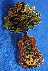 FUKUOKA 2013 GREEN ROCKS SERIES RECYCLE ENVIRONMENT GUITAR Hard Rock Cafe PIN - Picture 1 of 1