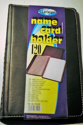 CENTRUM Leatherette 120 Business Name Card Holder Book Wallet Cover