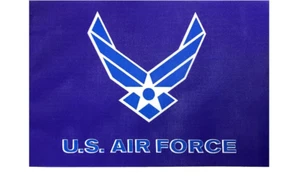 Bandera pequeña de la Fuerza Aérea de los Estados Unidos bandera de la Fuerza Aérea de los Estados Unidos paquete de 3 5,5" x 8,5" pulgadas - Imagen 1 de 2