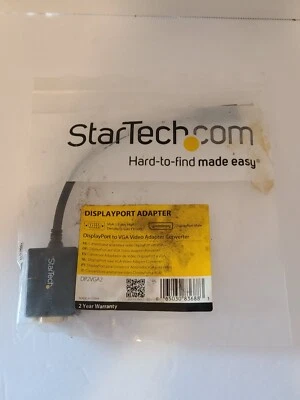 StarTech DisplayPort to VGA Video Adapter Converter DP2VGA2 15 Pin High Density - Image 1 of 2