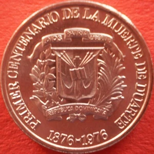DOMINICAN REPUBLIC 1 CENTAVO 1976 Dominicana Dominikanische Dominicaine Dom Rep - Picture 1 of 2