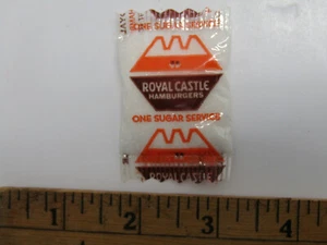 PACK DE AZÚCAR VINTAGE CASTILLO REAL HAMBUGER'S PUBLICIDAD COLECCIONABLE - Imagen 1 de 2