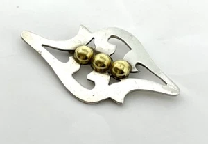George Jensen Style STERLING SILVER PIN Modernist 925 Mexico - Picture 1 of 10