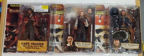 Capt. Teague Will Turner Barbossa NECA Pirates of the Caribbean Action Figures Cover
