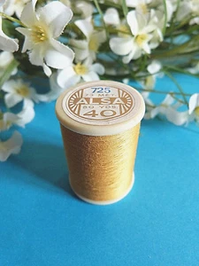 459B/Superb Spool of Thread Alsa For Embroidery N°40 Amber Yellow N°725 - Picture 1 of 1