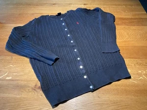 Ralph Lauren Strickjacke Zopfmuster XXL 42 44 schwarz - Bild 1 von 9