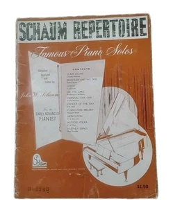 John W Schaum The Recital Book Vintage Sheet Music Solo Piano 1955 14 Songs - Picture 1 of 8