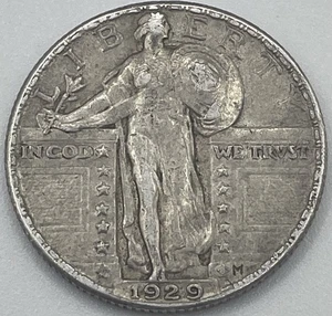1929 P Standing Liberty Quarter - XF Details. (lot 87) - Picture 1 of 2