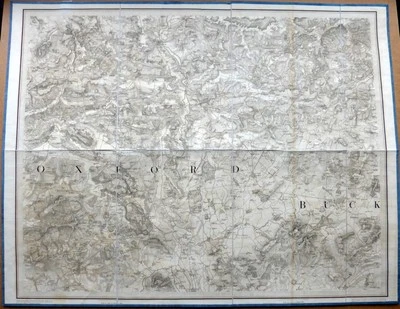 COTSWOLDS OXFORDSHIRE CHIPPING NORTON c1833 GENUINE 1st EDITION ORDNANCE SURVEY - Image 1 of 4