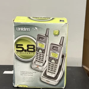 Telefono cordless Uniden 5,8 GHz gamma estesa DXI 5686-2 con telefono extra nuovo - Foto 1 di 5