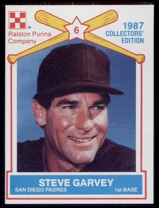 1987 Ralston Purina #2 Steve Garvey gray back MINT San Diego Padres - Picture 1 of 1