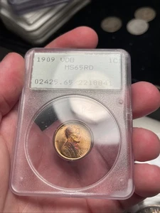 Toned 1909-P VDB MS65RD PCGS WHEAT CENT OGH RATTLER - Picture 1 of 3