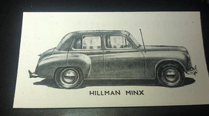 1951 HILLMAN MINX Orig Swap Trade Card UK - Picture 1 of 2