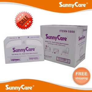 SunnyCare® #5800 Premium 1/2 Fold Paper Toilet Seat Cover 250/pk;20pks / 5000 - Picture 1 of 1
