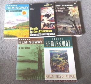 Ernest Hemingway 📚 Lot of 6 Scribner's. Afternoon, Sun, Farewell Africa, Tolls