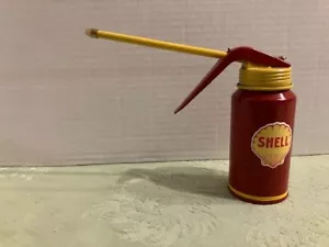 SHELL Trigger Pumpe ÖLKANISTER Tankstelle Gas Garage Motor Aufkleber funktioniert Chevron - Bild 1 von 6