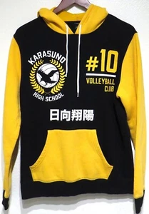 Haikyuu KARASUNO HIGH SCHOOL VOLLEYBALL CLUB Hoodie M Manga Box Lunch Black - Picture 1 of 12