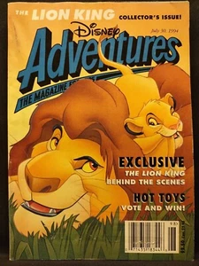 Disney Adventures Kids Magazine July 30 1994 The Lion King - Picture 1 of 1