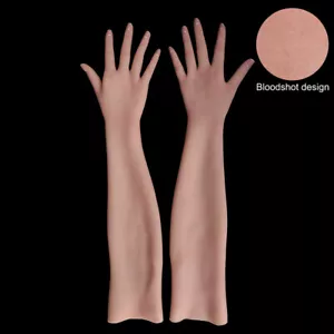 Realistic Silicone Hand Skin Female Gloves for Crossdresser Drag Queen Delicate - Picture 1 of 11