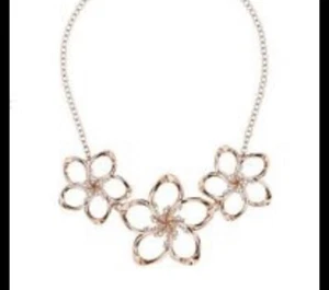 $159 Ted Baker Rose Gold Tone Crystal Blossom Statement Pendant TB5 - Picture 1 of 7