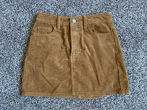 PacSun Skirt Womens Size 27 Corduroy Mini Brown Pockets Cotton Western - Picture 1 of 4