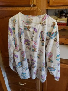Med Lab Coat Hot Air balloons Kids Dogs Cats - Picture 1 of 6