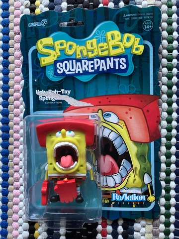 Super 7 Kah-Rah-Tay SpongeBob Squarepants 3.75-Inch  Retro Figure *PLEASE READ Cover