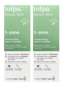 2 x TOLPA Dermo Face T-Zone Moisturising Serum Booster 75 ml (Exp: 05/2023)