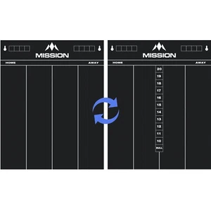 Mission Darts Scoreboard Chalkboard Markerboard 501 + Cricket Dual Sided - Picture 1 of 1