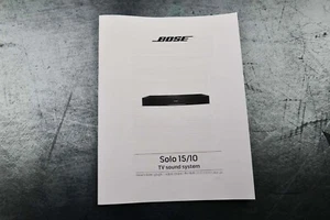 Nuevo sistema de sonido para TV Bose Solo 15/10 guía del propietario manual de operación - Imagen 1 de 4