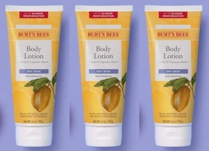 Burt’s Bees Butter Body Lotion ✨ Cocoa & Cupuaçu, 6oz, Pack of 3 (Package May Va - Picture 1 of 5