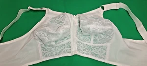 Mieder Lang BH 85 E "Elasonoa" weiß mit Spitze teiltransparent - Bild 1 von 11