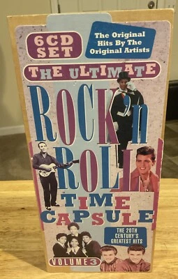 Ultimate Rock & Roll Time Capsule Vol. 3 Original Artists 6 CD Wood Box Set READ - Image 1 of 3