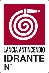 Panneau Lancement Incendie Hydrant N° Lieux Publics 30CMx20CM START - Photo 1/1