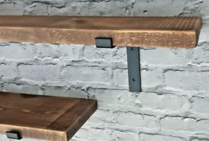 Estantes rústicos industriales para andamios de madera +2 soportes/4,4 - Imagen 1 de 5