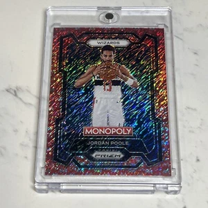 Jordan Poole 2023-24 Monopoly Prizm Red Millionaire Shimmer # /100 Wizards SSP - Picture 1 of 5