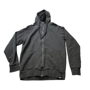 Finisterre Felpa con Cappuccio Uomo Taglia S Full Zip Cotone Oraganico Nero - Foto 1 di 7
