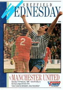 Sheffield Wednesday v Manchester United 1988/89 Division 1 Programme 11/02/1989 - Picture 1 of 1
