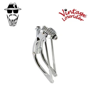VINTAGE LOWRIDER 12" BICYCLE STEEL BENT BIKE HEAVY DUTY SPRING FORK 1" CHROME - Picture 1 of 1