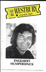 Englebert Humperdinck    Playbill   1976   Westbury Music Fair   with Guy Marks - Picture 1 of 2