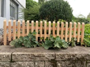 Gartenzaun Holz Zaunfeld 120 x 30cm Zierzaun Zaun Lärche Pfosten Vorgartenzaun - Bild 1 von 1