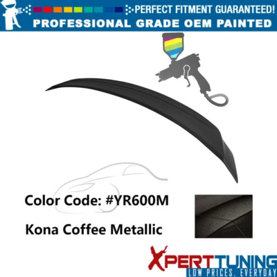 For 18-22 Honda Accord OE Style #YR600M Kona Coffee Metallic ABS Trunk Spoiler Foto 1 de 4