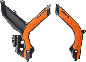 Protectores de cuadro Acerbis X-Grip-KTM-EXC-F/XC-F 250/350/450-19-22-Negro/Naranja - Imagen 1 de 1