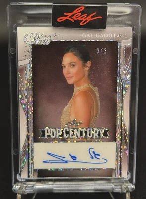 2025 Leaf Pop Century GAL GADOT Auto #3/3 PEARL Silver Sparkle Signed RARE SSP🔥 - Image 1 of 4