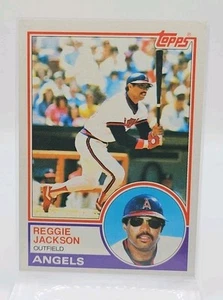 1983 Topps - Reggie Jackson #500 California LA Angles - FREE SHIPPING - Picture 1 of 3