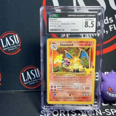 Charizard 4/102 Celebrations: Classic Collection Holo CGC 8.5 Base Set Holo - Image 1 of 2