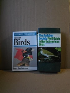 Vtg Bird Book Lot Audubon Eastern Guide & Eastern Birds Peterson Field Guide - Picture 1 of 13